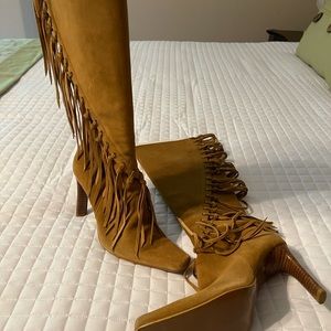 Mia suede fringed boots